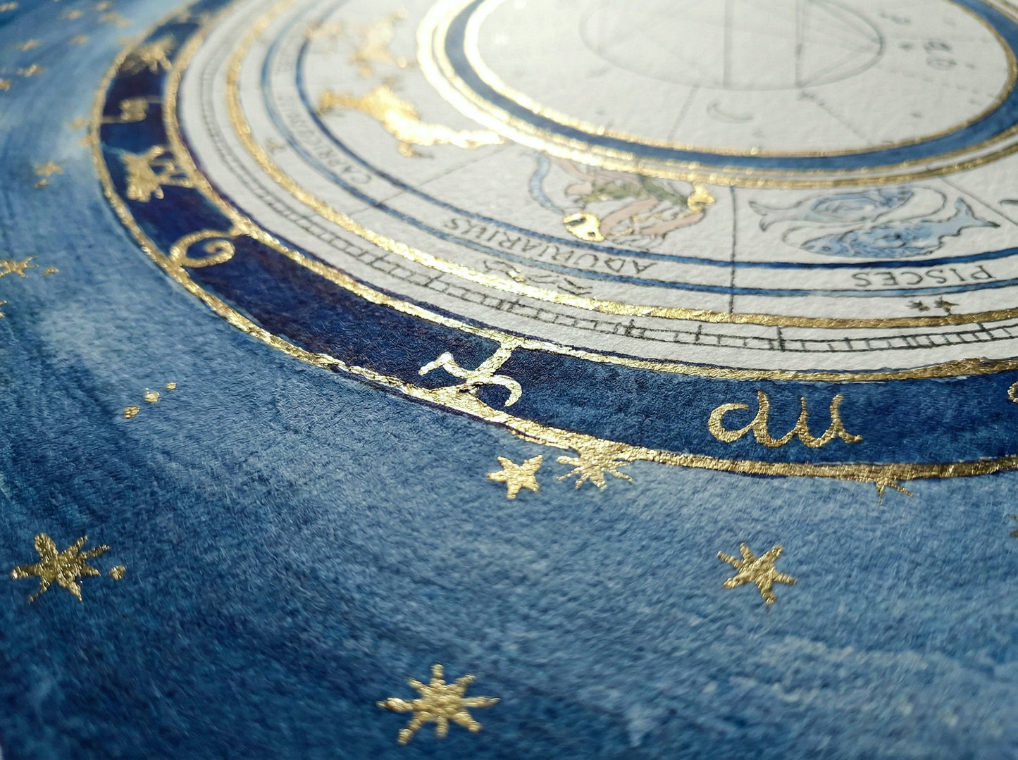 Original Dusk Blue, Custom Astrological Wedding Chart