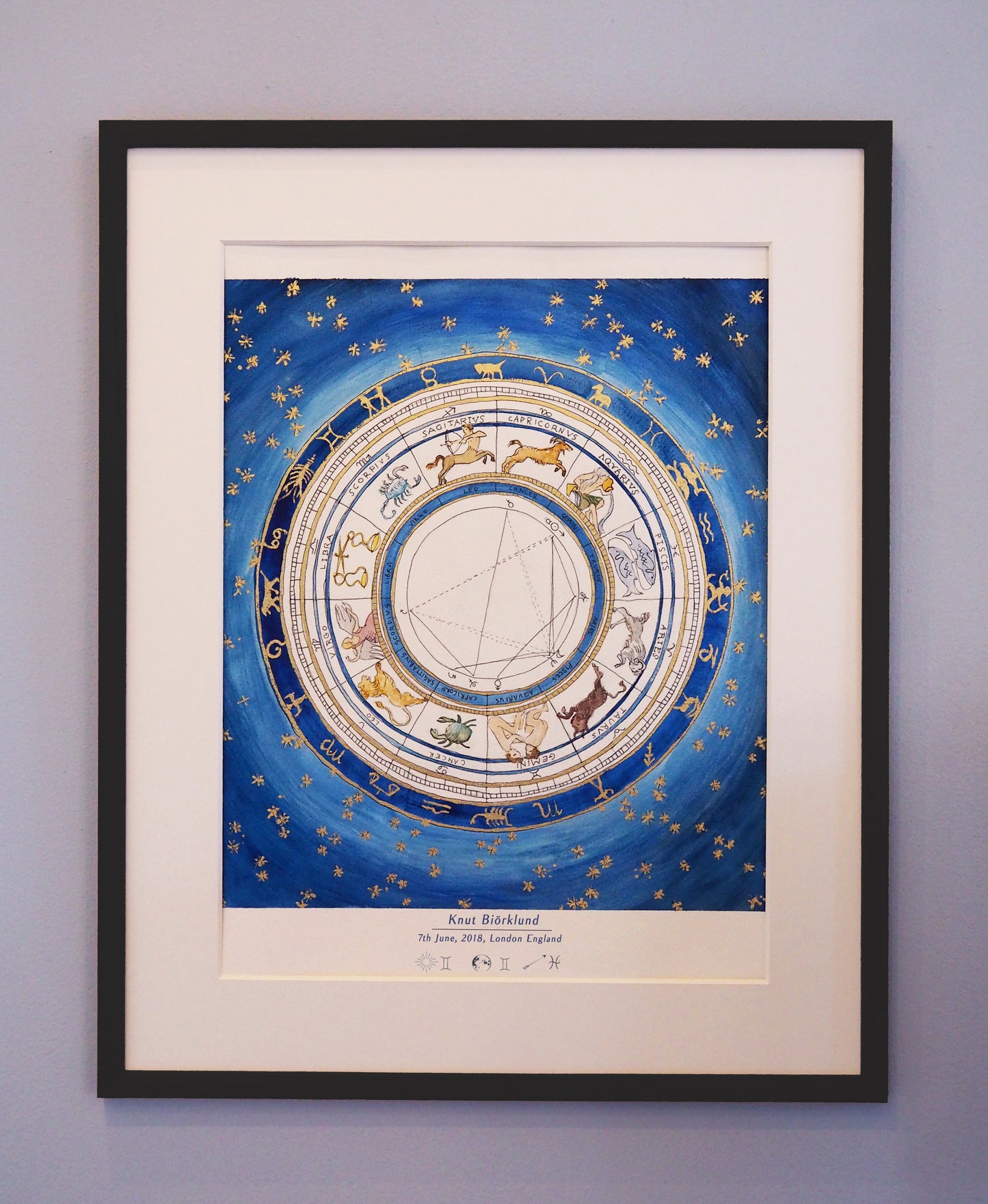 Midnight Blue: Custom Astrological Birth Chart