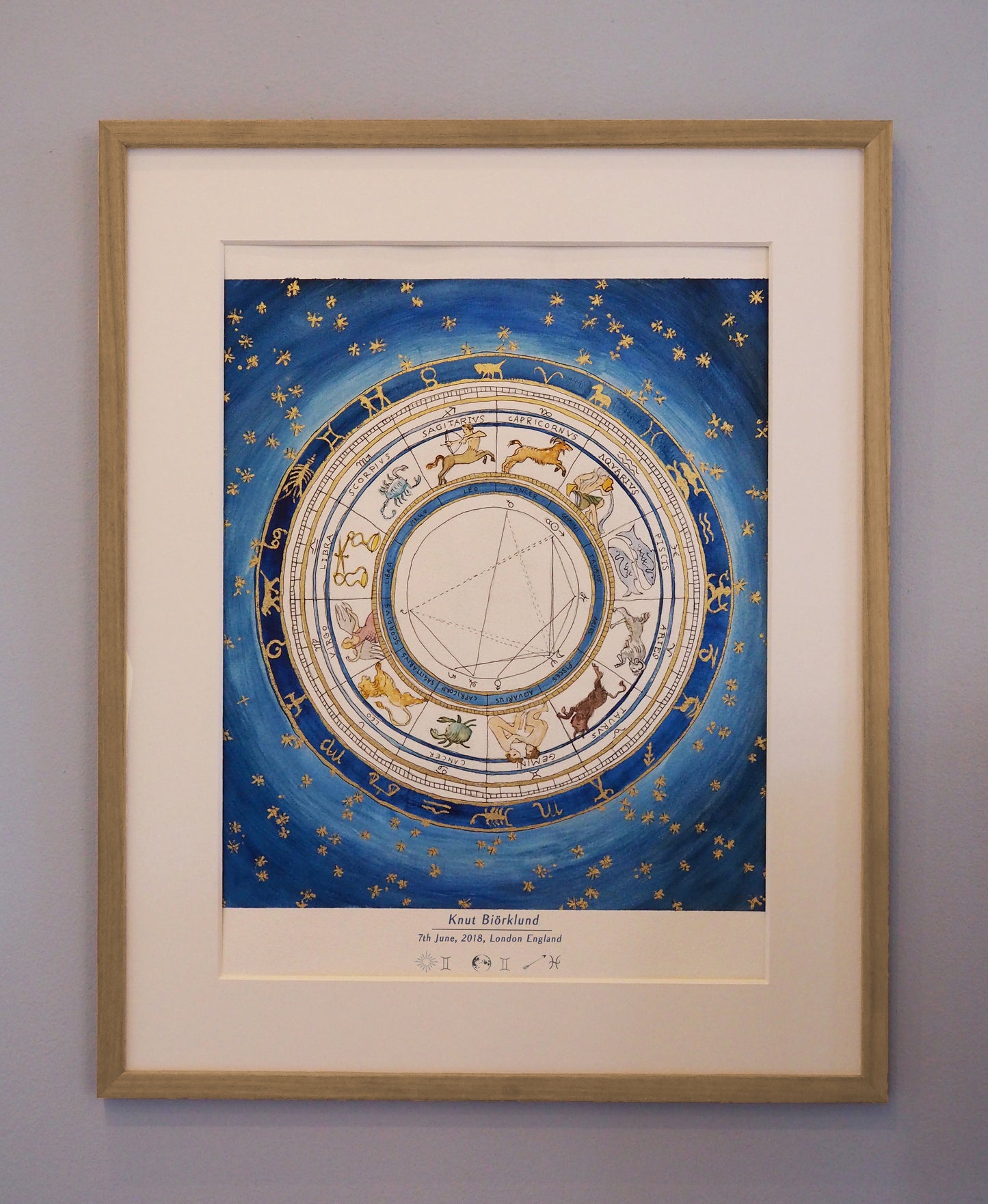 Midnight Blue: Custom Astrological Birth Chart
