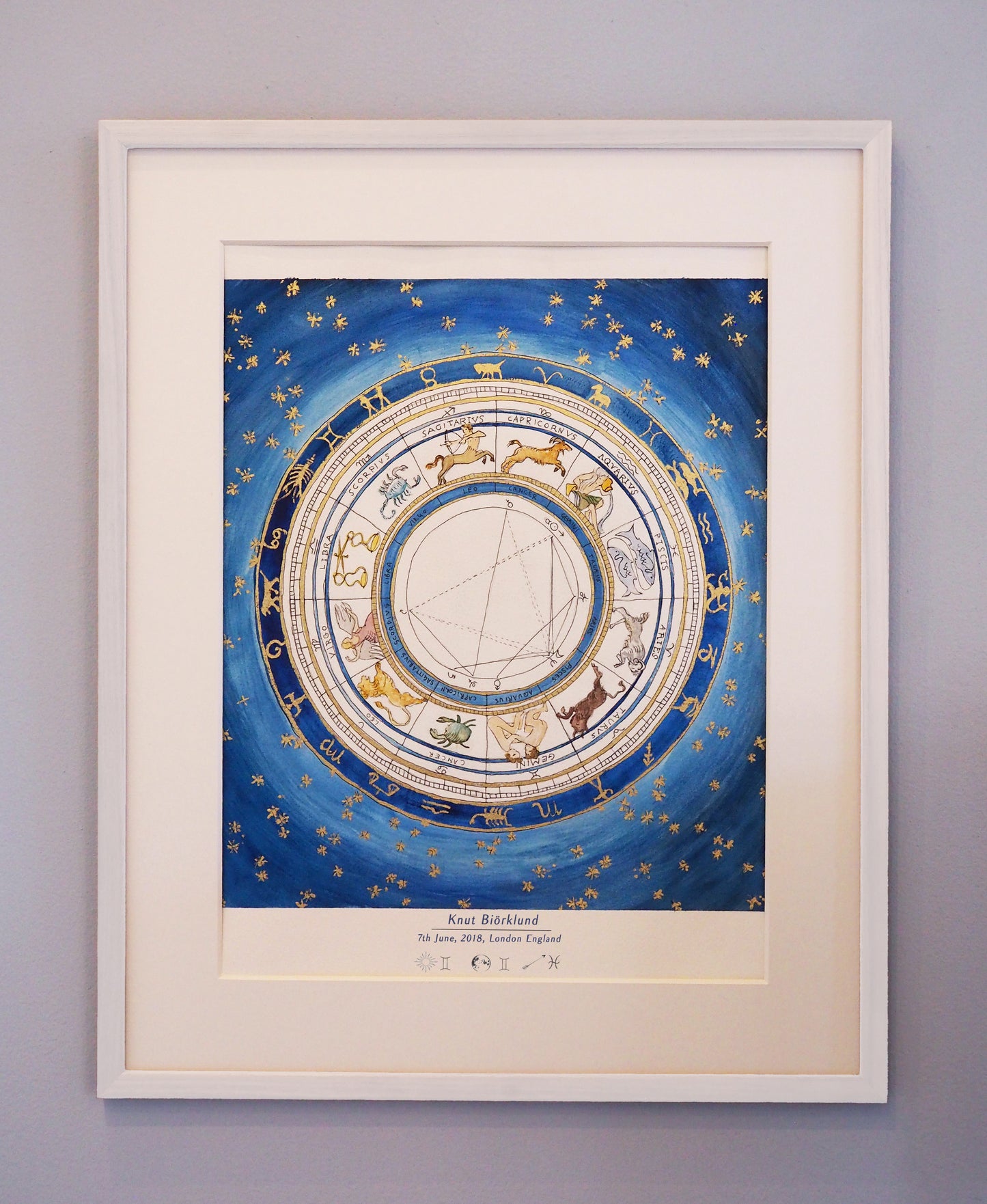 Midnight Blue: Custom Astrological Birth Chart
