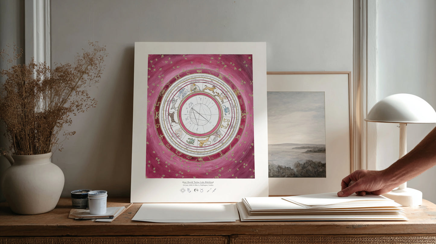 Midnight Rose: Custom Astrological Birth Chart