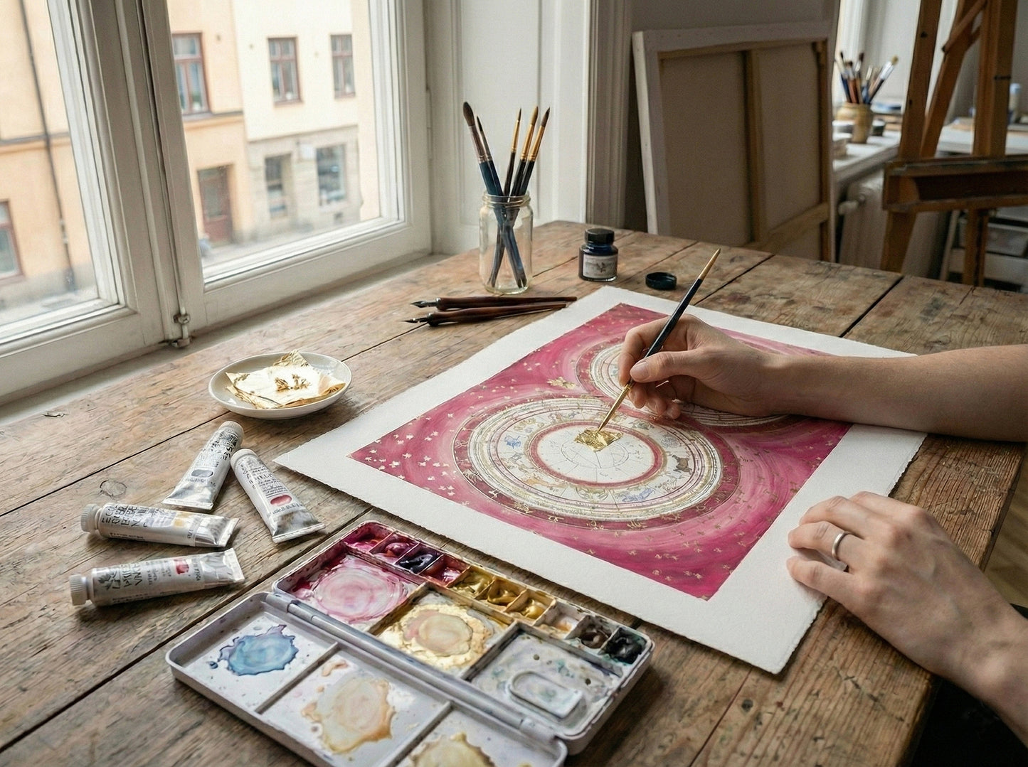 Original Midnight Rose, Custom Astrological Wedding Chart